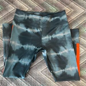 Nike Blue and Gray Dri-Fit Leggings